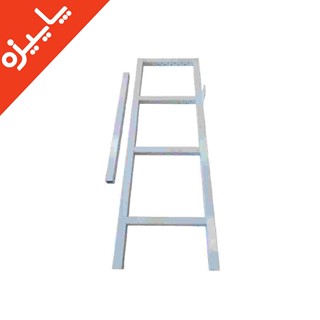 جشنواره پاییزه/ نردبان سه پله رنگ سفید کوره ای با دستک با تخفیف ویژه 