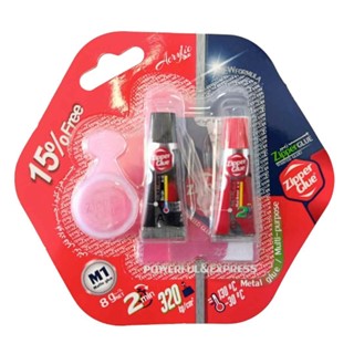 چسب دوقلو ۸ گرمی M2 زیپر ZIPPER GLUE 