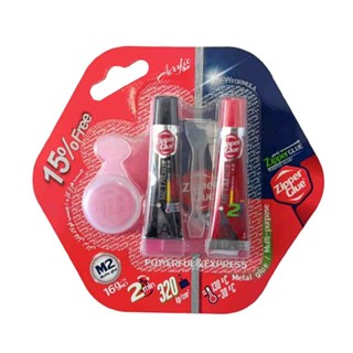 چسب دو قلو ۱۶ گرمی M2 زیپر ZIPPER GLUE