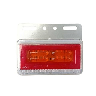 چراغ بغل آویز مستطیل طلق قرمز luxi M luc58 