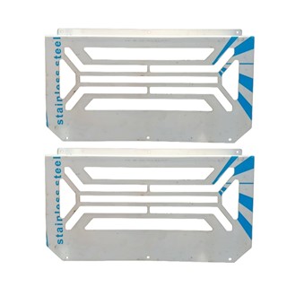 توری استیل محافظ چراغ یورو چهار جاچراغ جدید ( پک ۲ عددی )