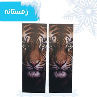 جشنواره زمستانه/ برچسب ستون سواری طرح فیس ببر ( بسته ۲ عددی )