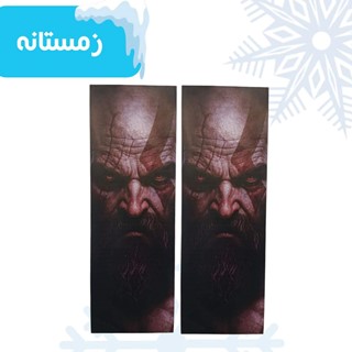 جشنواره زمستانه/ برچسب ستون سواری طرح GOD OF WAR ( بسته ۲ عددی )