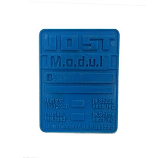 پلاک پلاستیکی نوشته برجسته مشخصات پایه توقف جاست  JOST M.O.D.U.L