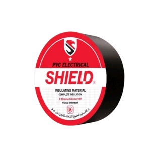 نوار چسب برق مشکی نسوز ۱۰ یاردی شیلد اصلی SHILED 0.13mmX17mmX10Y