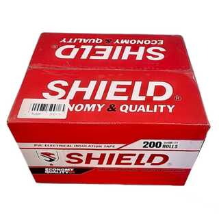 سفارش عمده چسب برق شیلد ضد رطوبت و نسوز SHIELD 10Y 0/13mmX18mm ( کارتن ۲۰۰ عددی )