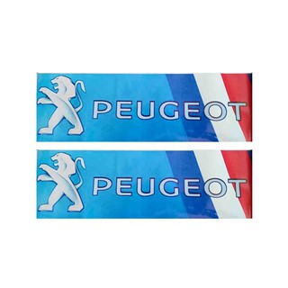 برچسب پارکابی سواری طرح پرچم فرانسه PEUGEOT ( پک ۲ عددی)