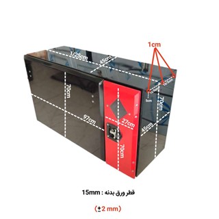 جعبه بغل ۱۲۵ برای ابزار و جا کپسول آتشنشانی تریلی 