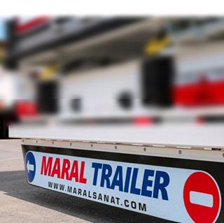 شلگیر لاستیکی چاپ رنگی مارال تریلر MARAL TRAILER 