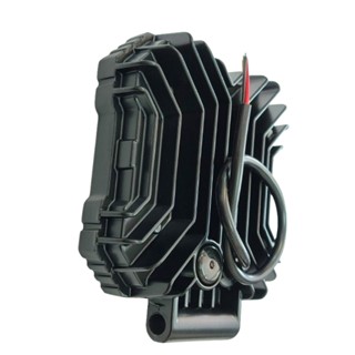 چراغ پروژکتور مربعی ۴ خانه cob با چشمک زرد کنار ۱۲ ۲۴ ولت  king light 8009
