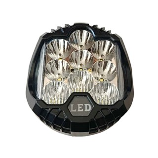 چراغ پروژکتور ۹ لنز ال ای دی ۹اینچ ۹۰ وات نور سفید و زرد ثابت و چشمکزن luxi M LU195