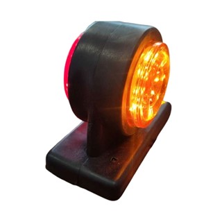 چراغ بغل پایه لاستیکی دو طرفه نور زرد و قرمز AYLA ( پک ۲ عددی )