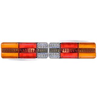 چراغ خطر LED و NEON سه تیکه ۱۲ و ۲۴ ولت کامیون و تریلی ۲عددی 