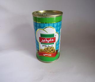 کنسرو عدسی دلپذیر delpazir