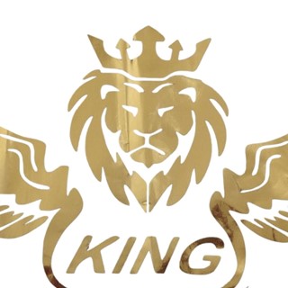 برچسب تزئینی سلطان نصب در شیشه بدنه سواری طرح KING gold 