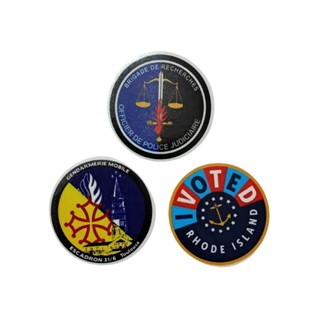 برچسب تزئینی گرد رنگی شیشه سواری طرح سورمه ای  کد ۲۲۵ ( پک ۳ عددی )