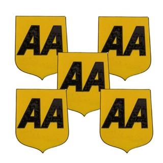 برچسب رنگی یو وی uv طرح پرچم آداک AA ( بسته ۵ عددی )