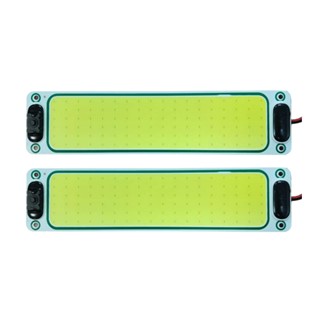 چراغ تخت سقفی داخل کابین ۱۰۸ LED نور مهتابی با دکمه power ( پک ۲ عددی) 