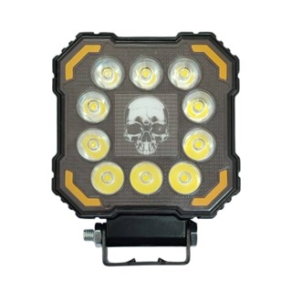 چراغ پروژکتور مربعی ۱۰ لنز و چشمکزن استوپی طرح جمجمه king light 80063