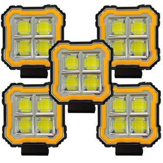 سفارش عمده چراغ پروژکتور۴خانه cob و led king light 8009 ( پک ۵ عددی )